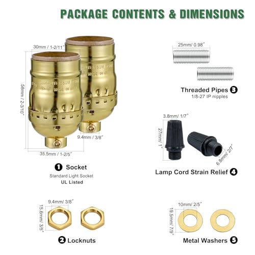 Keyless Lamp Socket (4 Count)