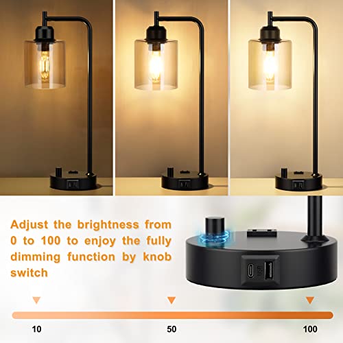 Industrial Bedside Desk Lamps for Bedroom