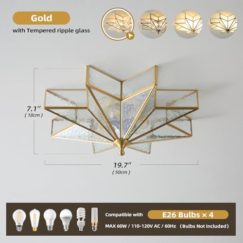Star Brass Vintage Ceiling Light