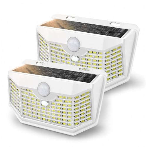 120 LED Solar Lights Outdoor with Motion Sensor (2 Count)