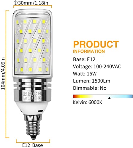 E12 LED Corn Bulbs (4 Count)