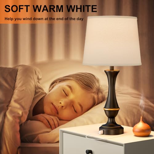 Touch Lamps for Nightstand (2 Count)