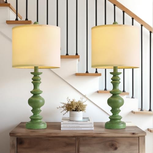 24" Farmhouse Table Lamps Set of 2
