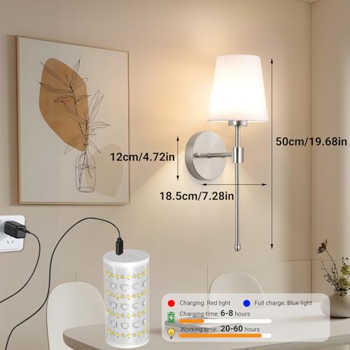 Battery Operated Wall Sconces Set Of 2