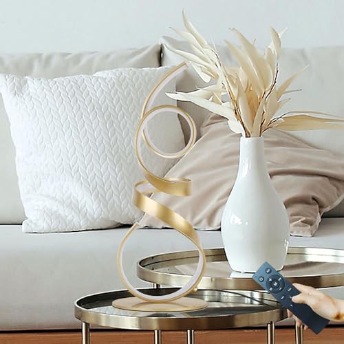 20W 2700LM 3 Colors Dimmable with Remote LED Art Table Lamp 21.6 Inch Height with Touch Switch for Living Room