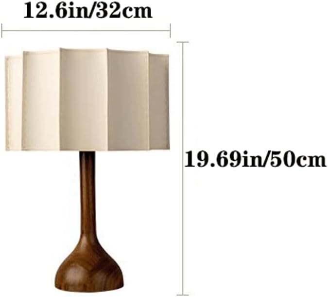 Japanese Style Wabi-sabi Bedroom Study B&B Desk Light French Romantic Wooden Art Handmade White Fabric Desk Lamp Living Room Sofa Beside Decorative Table Lamp Cafe Western Restaurant Lighting Fixture