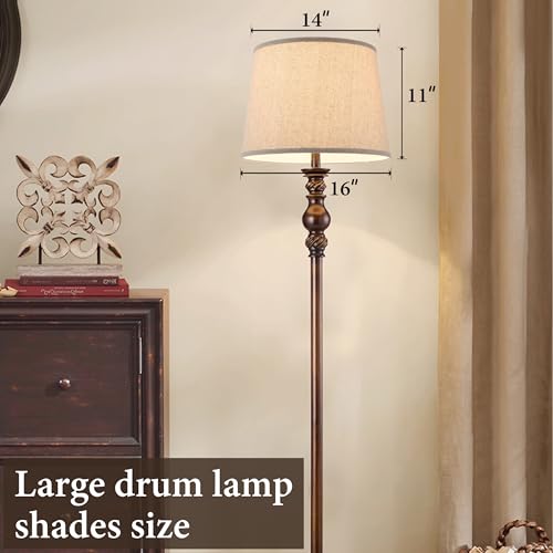 Drum Lamp Shades Larges 2 Pcs (2 Count)
