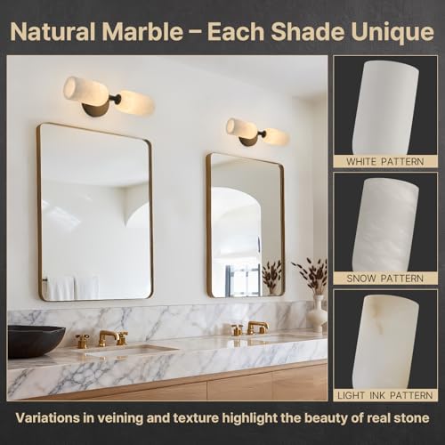14" Alabaster Sconces Set of 2