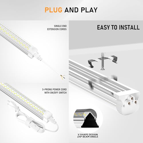 8ft LED Shop Light (12 count)