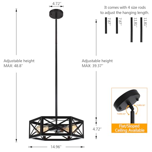 Semi Flush Mount Ceiling Light