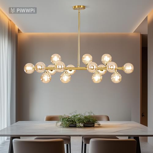 Glass Globe Sputnik Chandelier