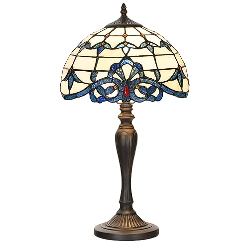TL0003 Tiffany Table Lamp Blue Baroque