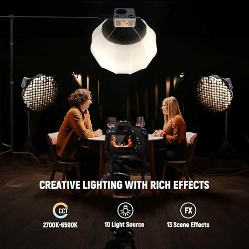 80W LED Video Light with 72Wh Battery
