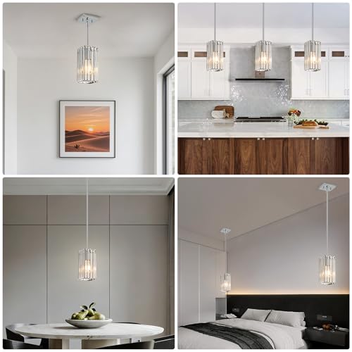 Modern Crystal Pendant Lights Kitchen Island