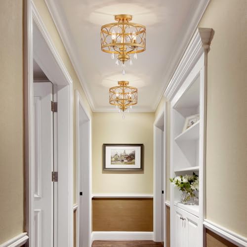 Crystal Ceiling Light Fixture