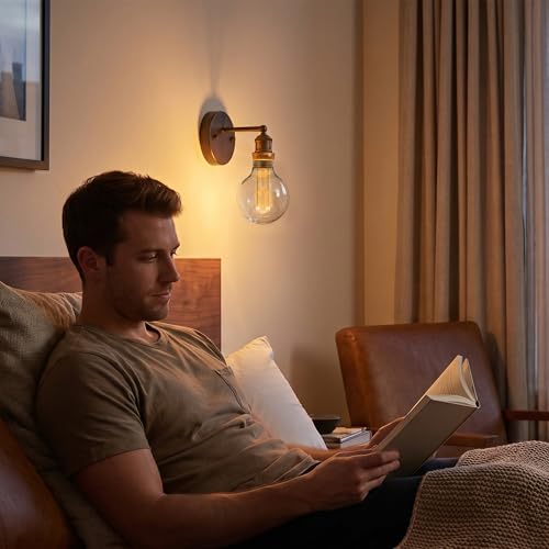 Dimmable Edison Bulb E26 Vintage Round LED Light LowLumen Clear G95