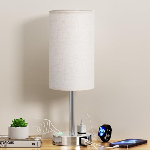 White Touch Table Lamp for Bedroom