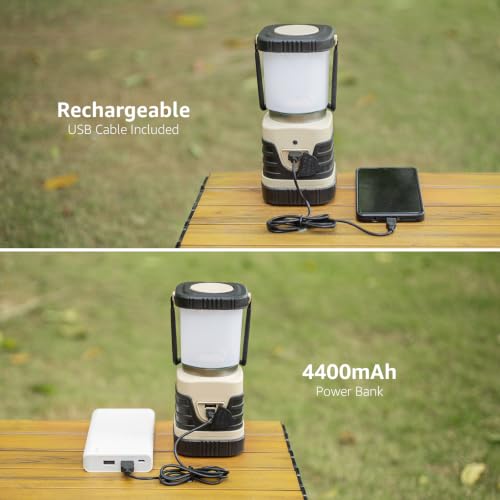 1000LM LED Camping Lantern Rechargeable with 4 Light Modes