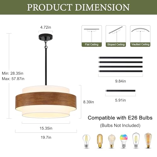20'' Farmhouse Chandelier