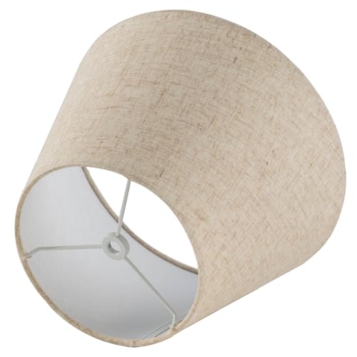 Pre Assembled Set of 2 Linen Spider Replacement Lampshades for Table Lamps (2 Count)