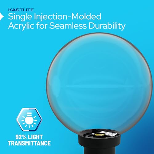 12" Clear Post Globe Combo