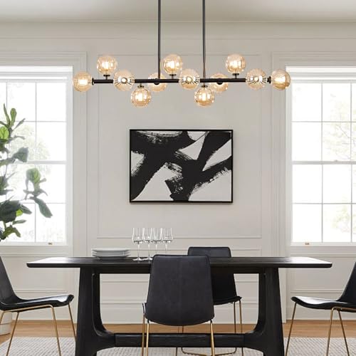 50 Inch Large Glass Globe Sputnik Chandelier