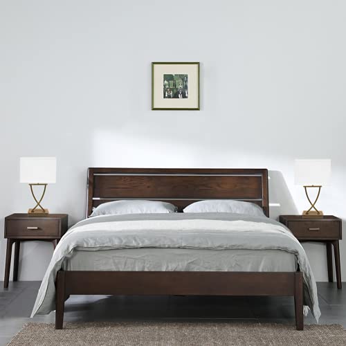 3 Way Touch Dimmable Bedside Lamp 21.38" with USB