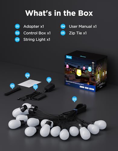 S14 Bulb Outdoor String Lights 2 (48 Foot)