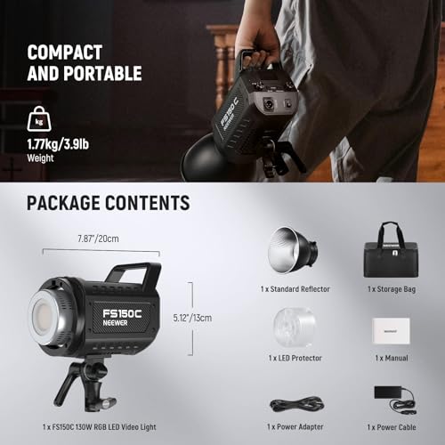 FS150C 130W RGB LED Video Light with App