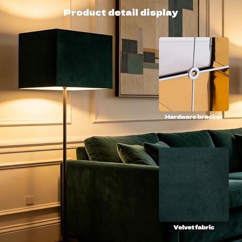 Rectangle Lamp Shades Set of 2 Large (2 Count)