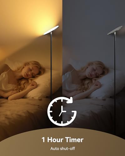 LED Torchiere Floor Lamp with Remote