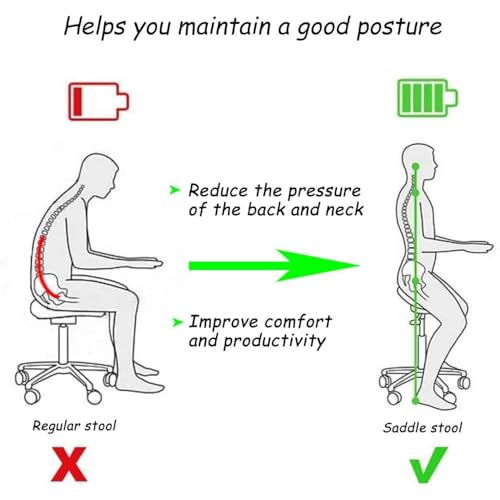 Saddle Stool Chair for Massage Clinic Spa Salon Cutting