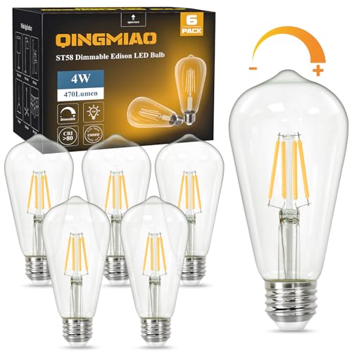 Vintage LED Edison Bulbs (6 Count)