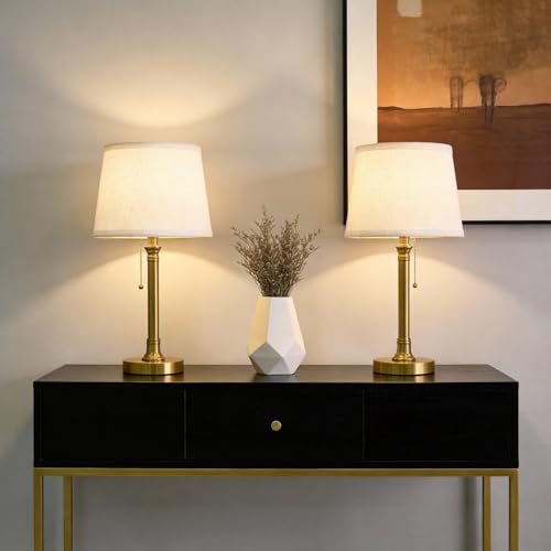 19.5" Small Table Lamp for Bedroom