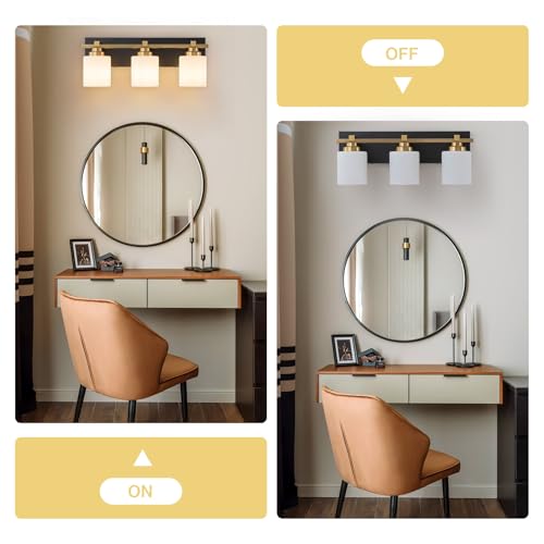 Modern Bathroom Light Fixtures Over Mirror (3 Count)