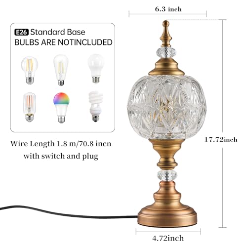 Table Lamps Vintage Desk Lamp Plug in Table Light