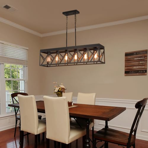 Rustic Farmhouse Metal Kitchen Island Lighting