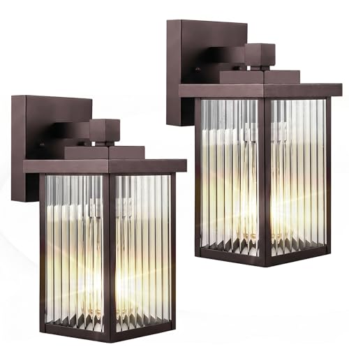 2 Pack Bronze Porch Light