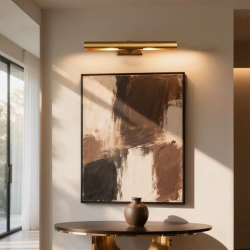 18 inch Brass Picture Light Hardwired Picture Light Library Light