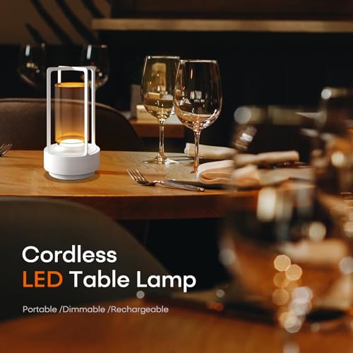 Rechargeable Cordless Small Metal Table Lamp