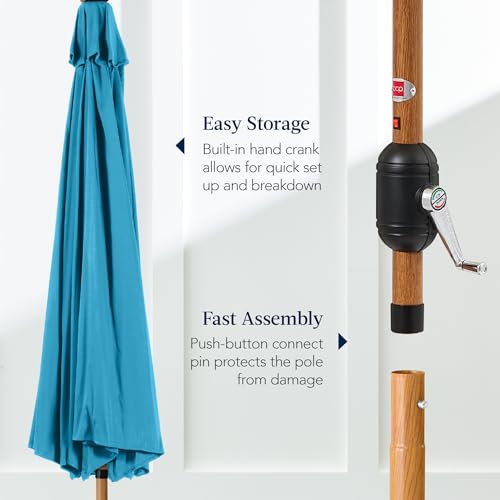 10ft Solar Market Patio Umbrella w