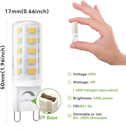 24 Pack Dimmable G9 LED Bulb (24 Count)