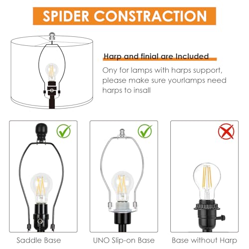 Drum Lamp Shades Set of 2 (2 Count)