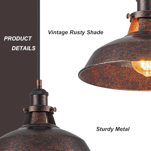 2PCS Industrial Barn Pendant Light