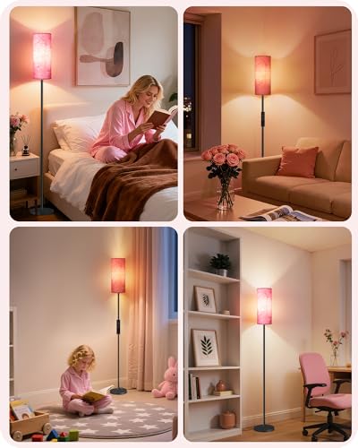 Dimmable Floor Lamps for Living Room with Remote and Foot Switch