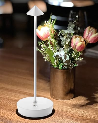 LED Cordless Table Lights Rechargeable 6000mAh Battery Outdoor Desk Lamp (2 Count)