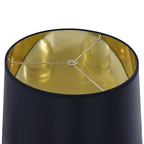 32327 Transitional Hardback Empire Shaped Spider Construction Lamp Shade in Black w