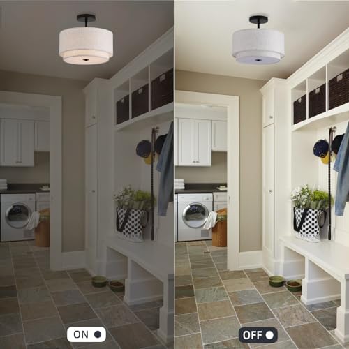 12.6inch Flush Mount Ceiling Light Fixture