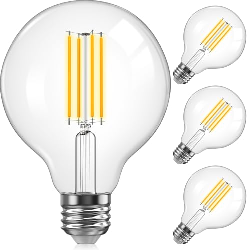 G25 LED Globe Light Bulbs for Vanity (4 Count)