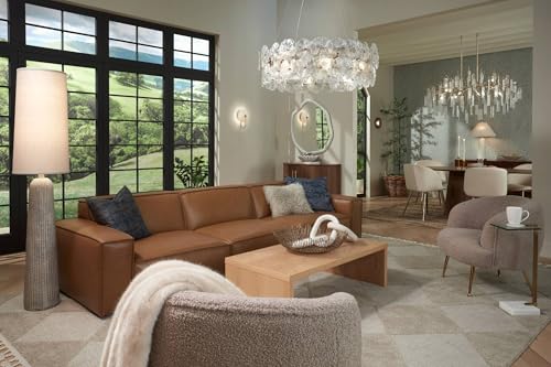 Leisa 65 1 2" Tall Sand Finish Modern Floor Lamp Living Room